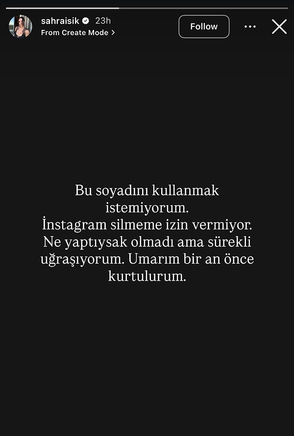 Tüm bu gelişmelerin ardından Sahra Işık'ın son paylaşımı yeniden gündem oldu.