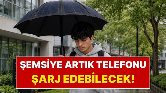 Sıradan Şemsiyeyi Taşınabilir Şarj Cihazına Dönüştürdü