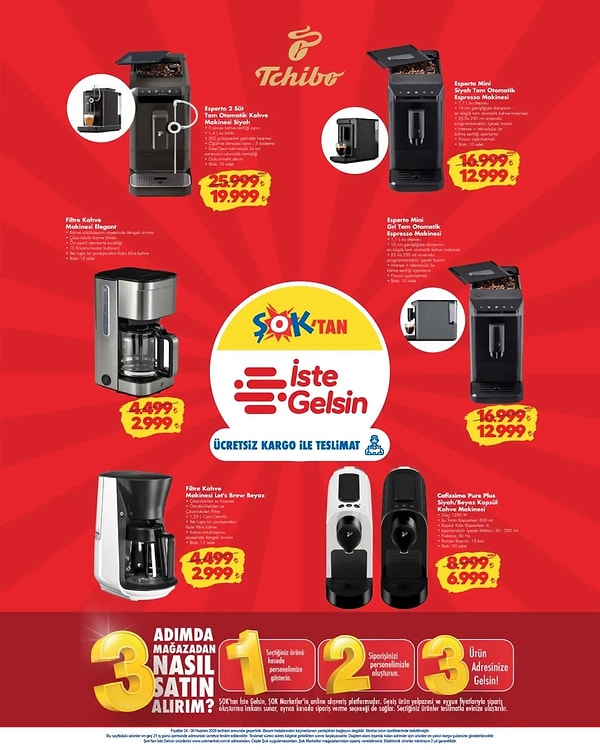 Tchibo Esperto 2 Süt Tam Otomatik Kahve Makinesi Siyah 19.999 TL