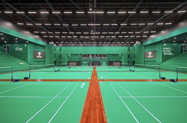 Designed as a colossal ecosystem that nurtures athletes, not just a mere hall, this center spans a massive construction area of approximately 7,000 square meters.