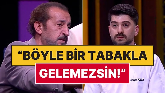 MasterChef'e Katılan Yarışmacının Özensiz Tabağına Mehmet Şef Sert Çıktı