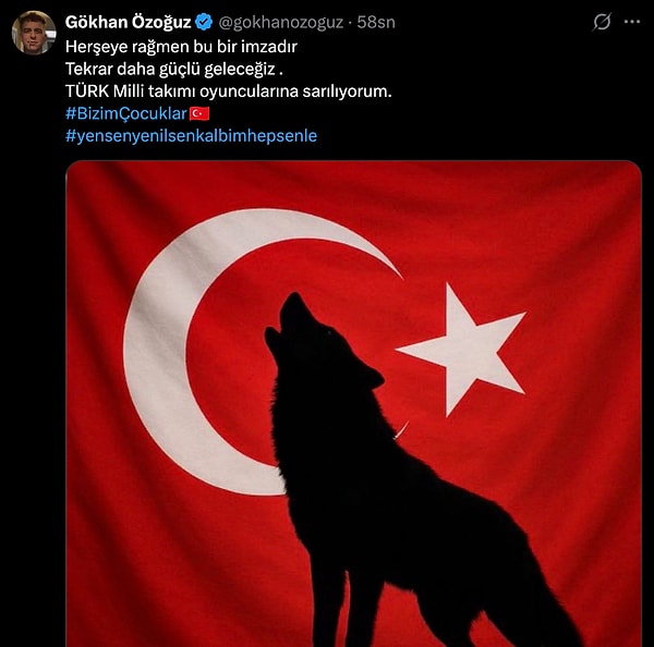 Türkiye'nin galibiyetle veda etmesi sosyal medyada gündem oldu. İşte o tweetlerden bazıları👇