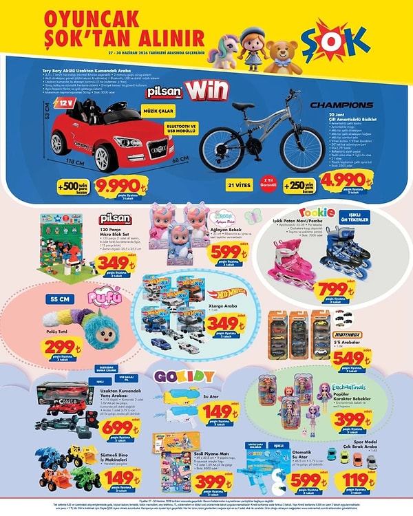 Tery Bery Akülü Uzaktan Kumandalı Araba 9.990 TL