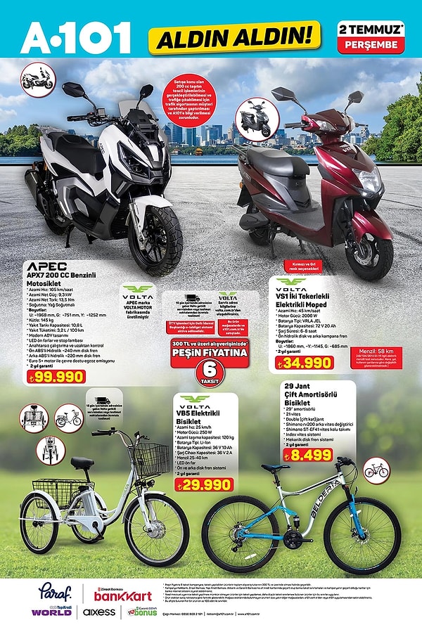 Volta Elektrikli Bisiklet 29.990 TL