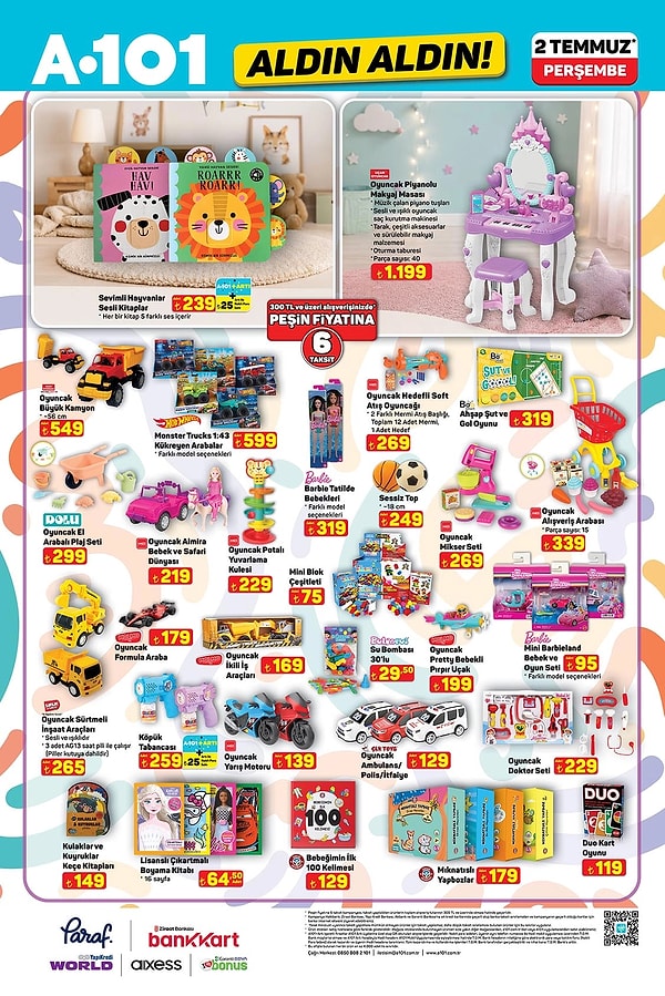 Oyuncak Piyanolu Makyaj Masası 1.199 TL