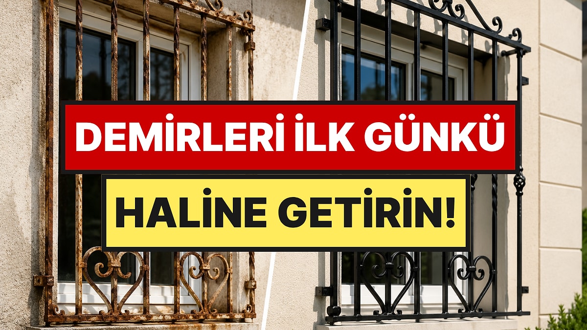 Pencere Demirlerindeki Pası Yok Eden En Etkili Yöntem Belli Oldu