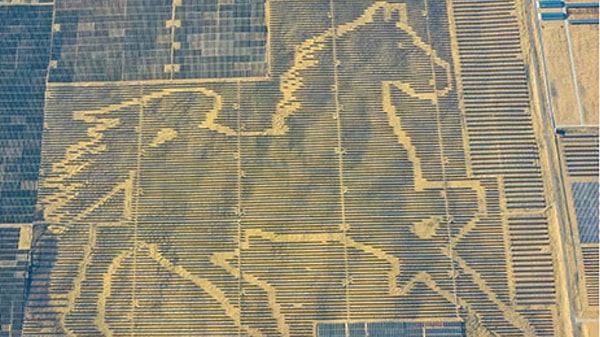 The panels are also being utilized in the fight against desertification.