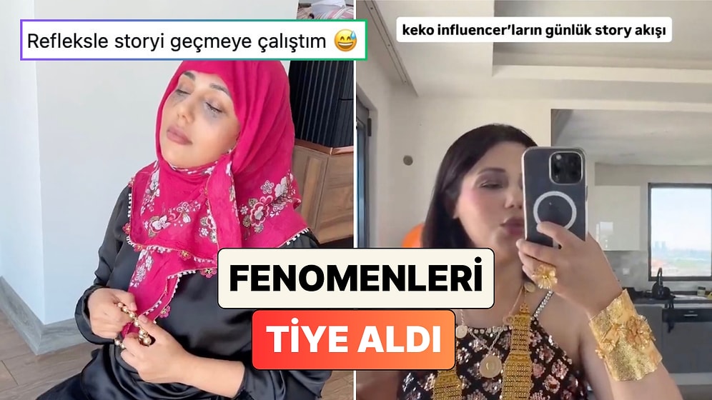 Deniz Hıracan'ın Lüks Paralar ve Altınlarla Dolu Keko Influencer Parodi Videosu Gerçeklerini Aratmadı