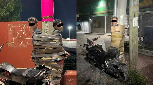 Direklerde Tutsak Kalan Şüpheliler Kameralara Yansıdı