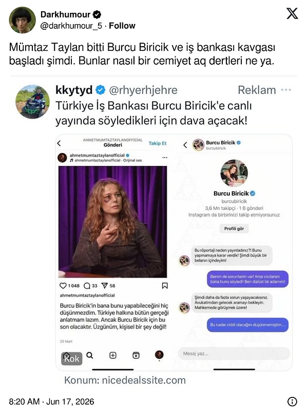 Tabii reklamların amacına dair hiçbir fikir yok.