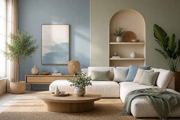 Warm neutral tones such as ivory, sand, oatmeal, and beige, owing to their non-distracting nature, are highly successful in providing a calming effect on the mind.