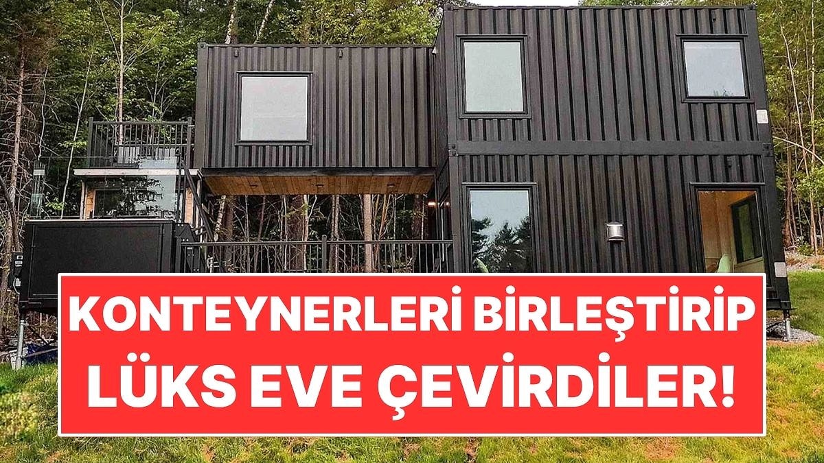 Nakliye Konteynerlerini Birleştirip Lüks Villaya Çevirdiler!