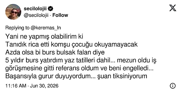 Burs veren kadın hayal kırıklığı ve öfkesini böyle ifade etti.
