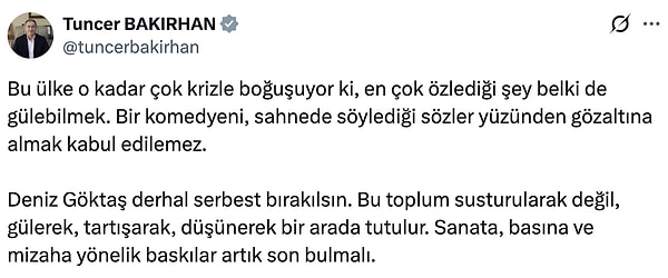 Siyasiler de paylaşımlarda bulundu.