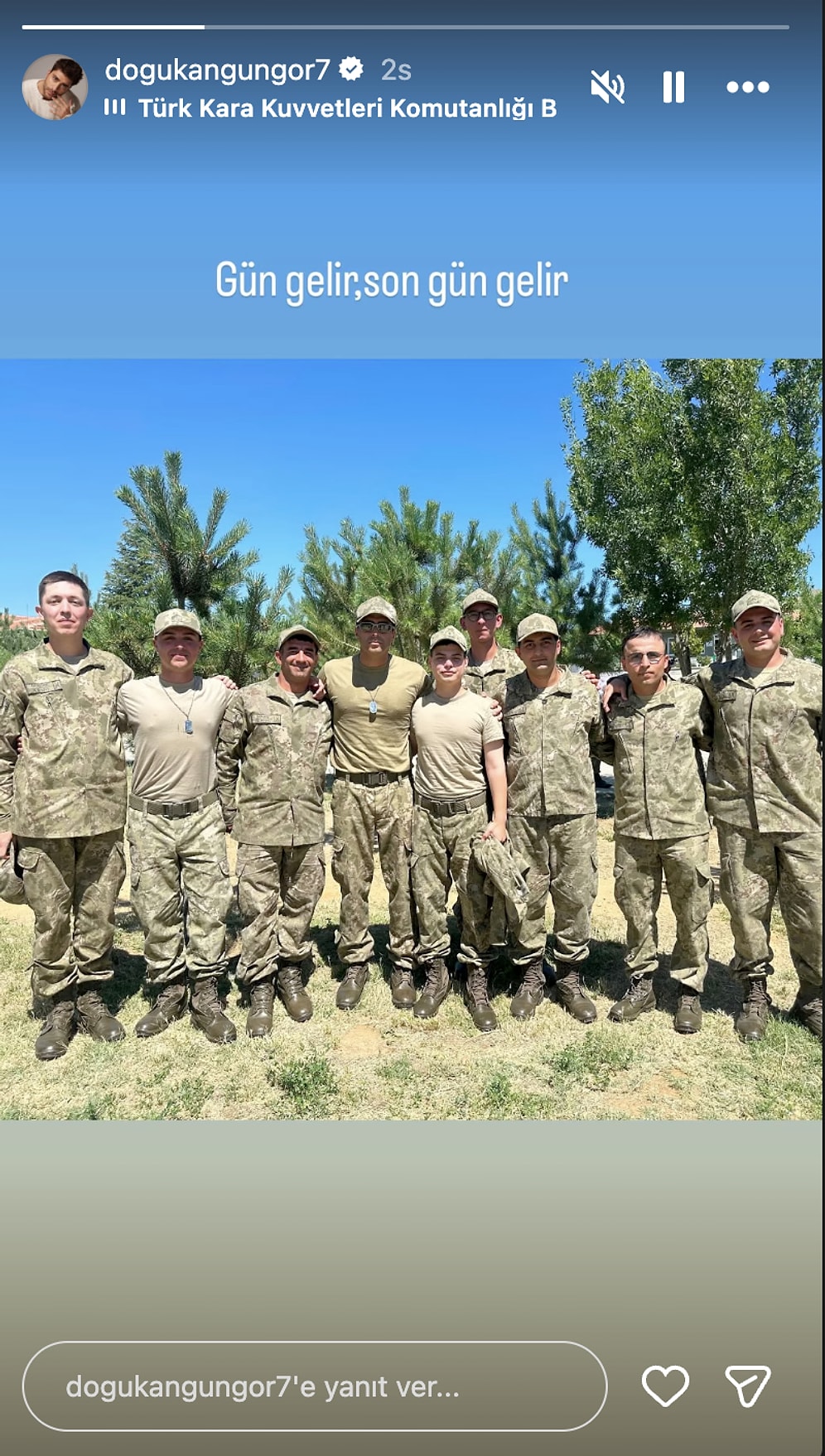 Doğukan Güngör Completes His Military Service, Shares First Post