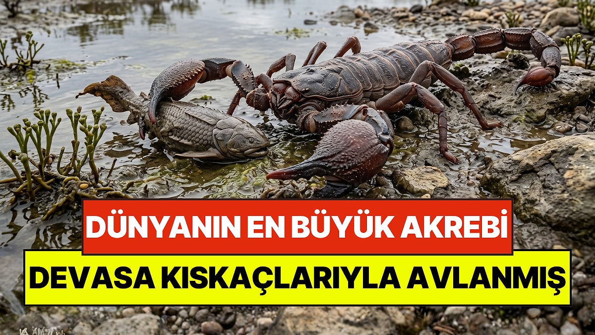 1 Metrelik Dev Akrep, 415 Milyon Yıl Önce 16 Santimetrelik Kıskaçlarıyla Avlanmış