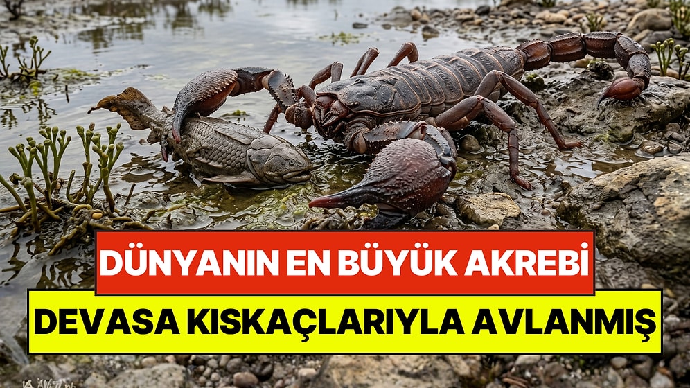 1 Metrelik Dev Akrep, 415 Milyon Yıl Önce 16 Santimetrelik Kıskaçlarıyla Avlanmış