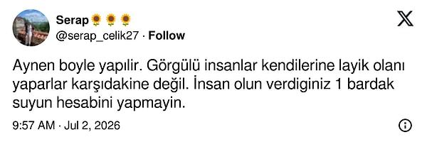 Görgü öne çıkarıldı.