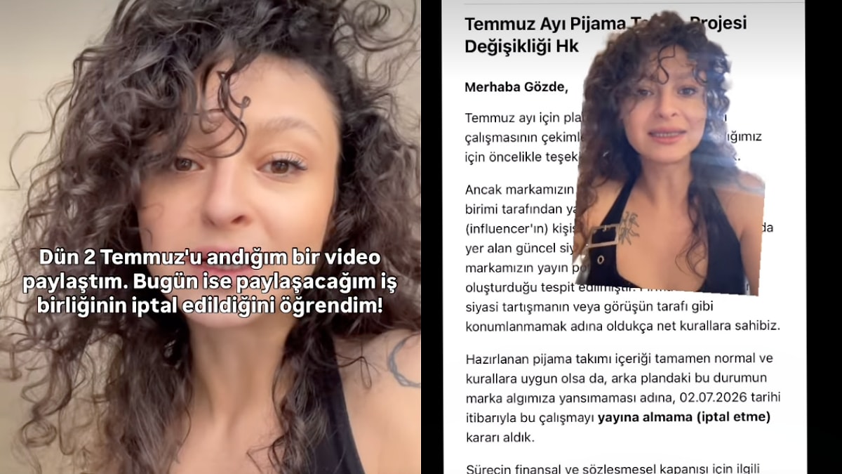 İçerik üreticisi Madımak kurbanlarını andığı için işbirliği iptal edildiğini açıkladı