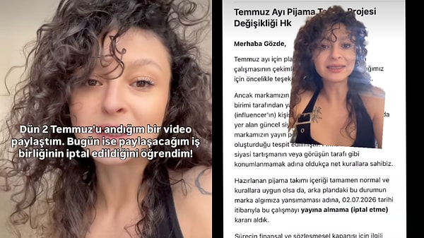 Madımak katliamında hayatını kaybedenleri andığı için işbirliğinin nasıl iptal edildiğini şu sözlerle anlattı: