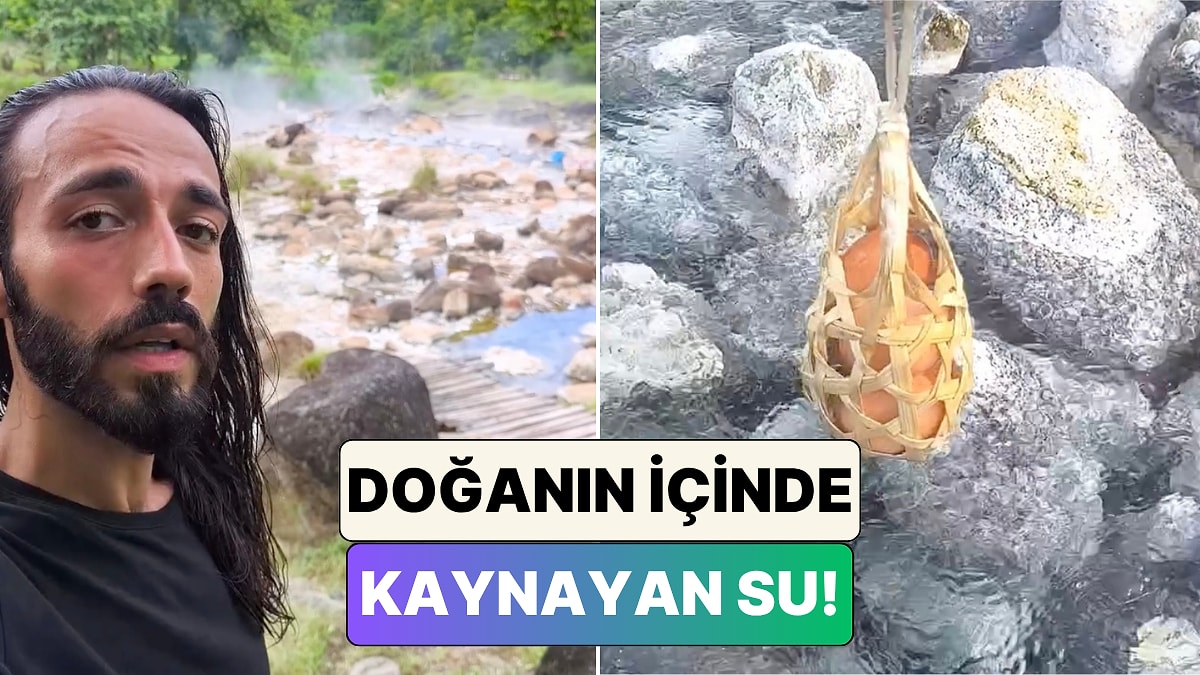 Tayland'da içinde yumurta haşlanan doğal hazine keşfedildi