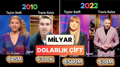 Dünyaevine Giren Taylor Swift ve Travis Kelce Çiftinin Yıllara Göre Dudak Uçuklatan Net Servetleri Hesaplandı