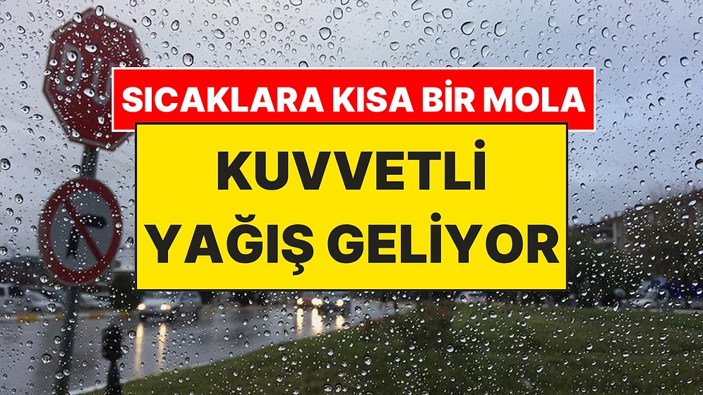 AKOM İstanbul'a Gök Gürültülü Sağanak Yağış İçin Tarih Verildi