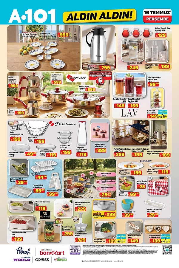 Güral Porselen 10 Parça Porselen Kahvaltı Takımı 999 TL