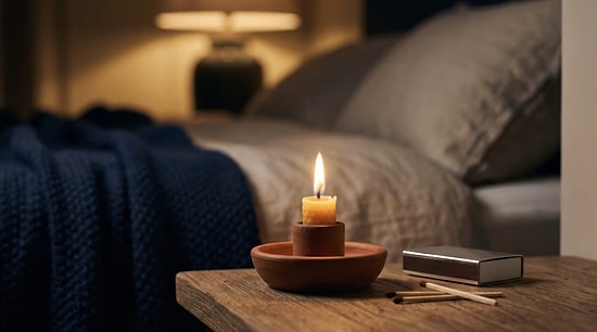 Experts Suggest Placing a White Candle in the Bedroom for Uninterrupted Sleep
