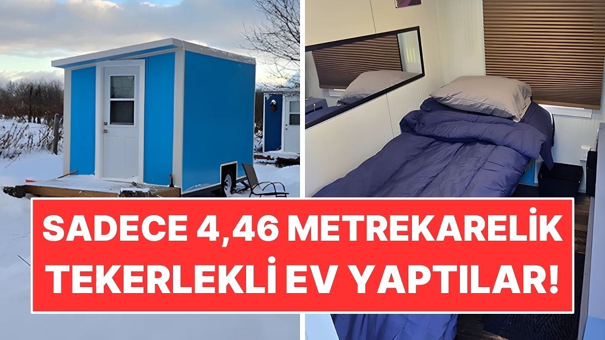 Sadece 4,46 Metrekarelik Ev Tasarladılar: İçine Yatak ve Tuvalet Bile Sığdı