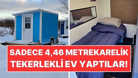 Sadece 4,46 Metrekarelik Ev Tasarladılar: İçine Yatak ve Tuvalet Bile Sığdı
