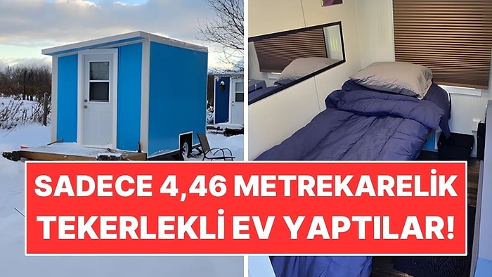 Sadece 4,46 Metrekarelik Ev Tasarladılar: İçine Yatak ve Tuvalet Bile Sığdı