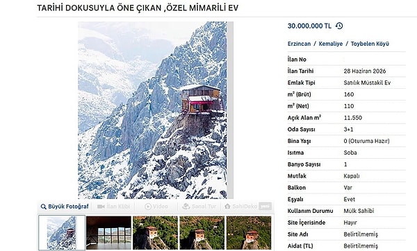 30 milyon TL'den satışa çıkarıldı.