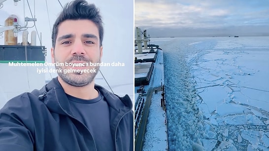 Like a Movie Scene: Sailor Shares Breathtaking Journey Over Frozen Water