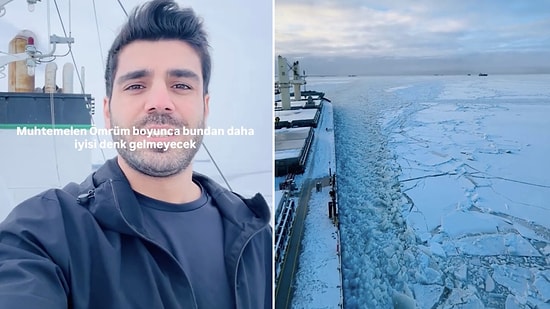 Like a Movie Scene: Sailor Shares Breathtaking Journey Over Frozen Water