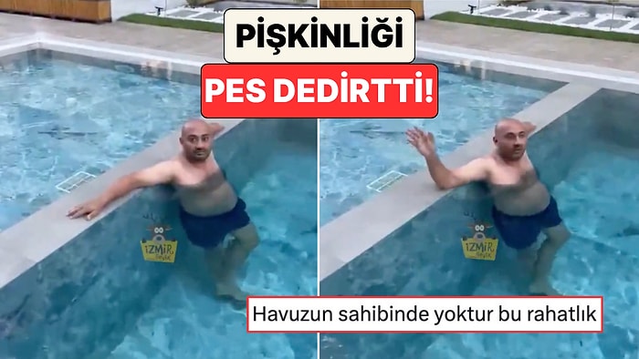 İzmir'de Sakini Olmadığı Sitenin Havuzuna Girerken Yakalanan Adamın Rahatlığı Sinir Bozdu