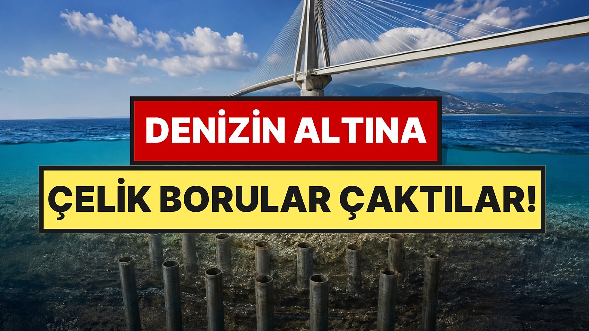 Denizin Altına Çelikten Orman Kurdular: 200 Tane Boruyu Kazık Gibi Sapladılar