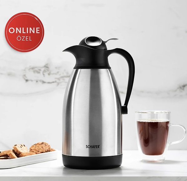 Schafer Kitchen House çelik termos 998,57 TL yerine net 399,57 TL sepet fiyatıyla kapıda!