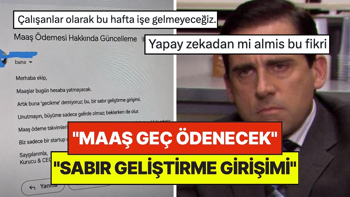 Bir İş Yerinde Maaşın Geç Ödenmesine Sunduğu Bahaneyle Herkesi Sinirlendiren Patron
