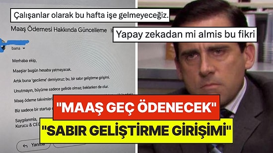 Bir İş Yerinde Maaşın Geç Ödenmesine Sunduğu Bahaneyle Herkesi Sinirlendiren Patron