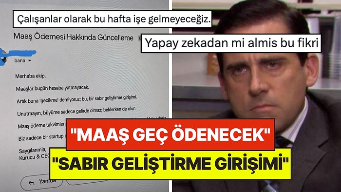 Bir İş Yerinde Maaşın Geç Ödenmesine Sunduğu Bahaneyle Herkesi Sinirlendiren Patron