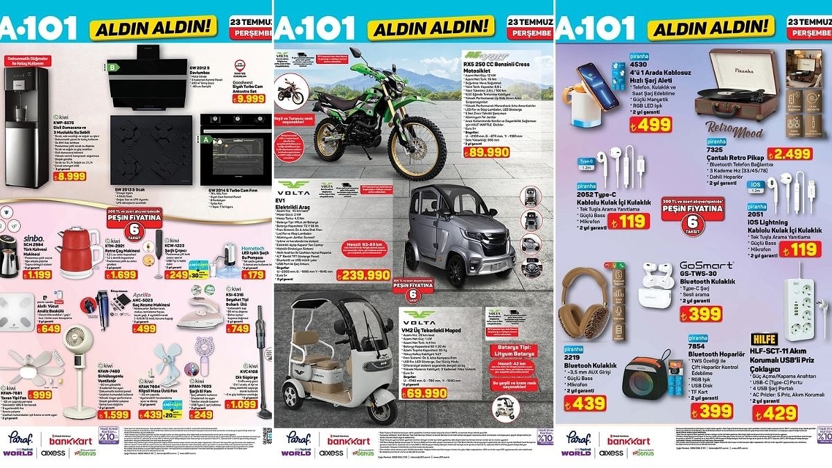 A101'e 3 Musluklu Su Sebili Geliyor! 23 Temmuz 2026 A101 Aldın Aldın Kataloğu