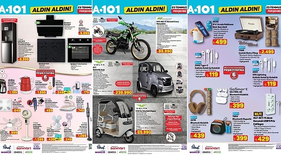 A101'e 3 Musluklu Su Sebili Geliyor! 23 Temmuz 2026 A101 Aldın Aldın Kataloğu