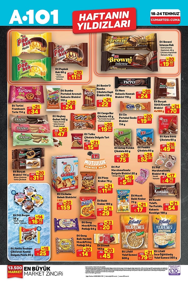 Eti Popkek Kek 60 g 11,75 TL