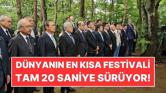 Başlamasıyla Bitmesi Bir! Dünyanın En Kısa Festivali 20 Saniye Sürüyor