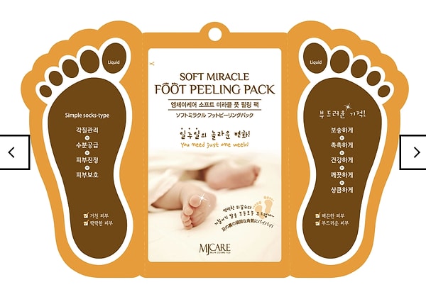 MJCARE soyulan ayak peeling maskesi %49 net indirimle 469,90 TL yerine sadece 239,90 TL!