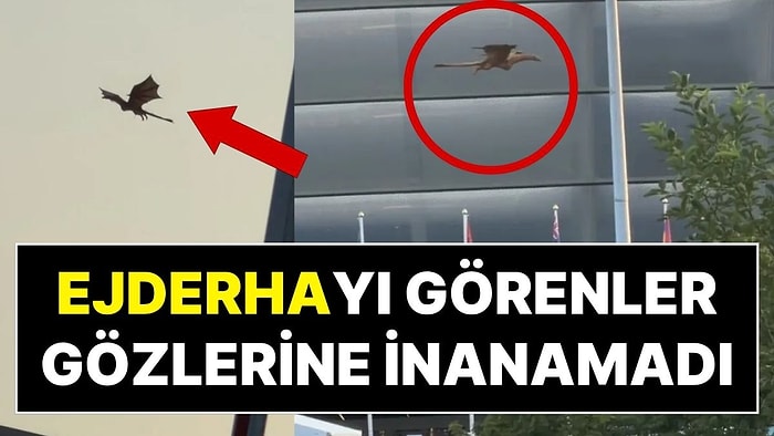 Görenler Gözlerine İnanamadı: Şehrin Üzerinde Uçan Ejderha Paniğe Neden Oldu!