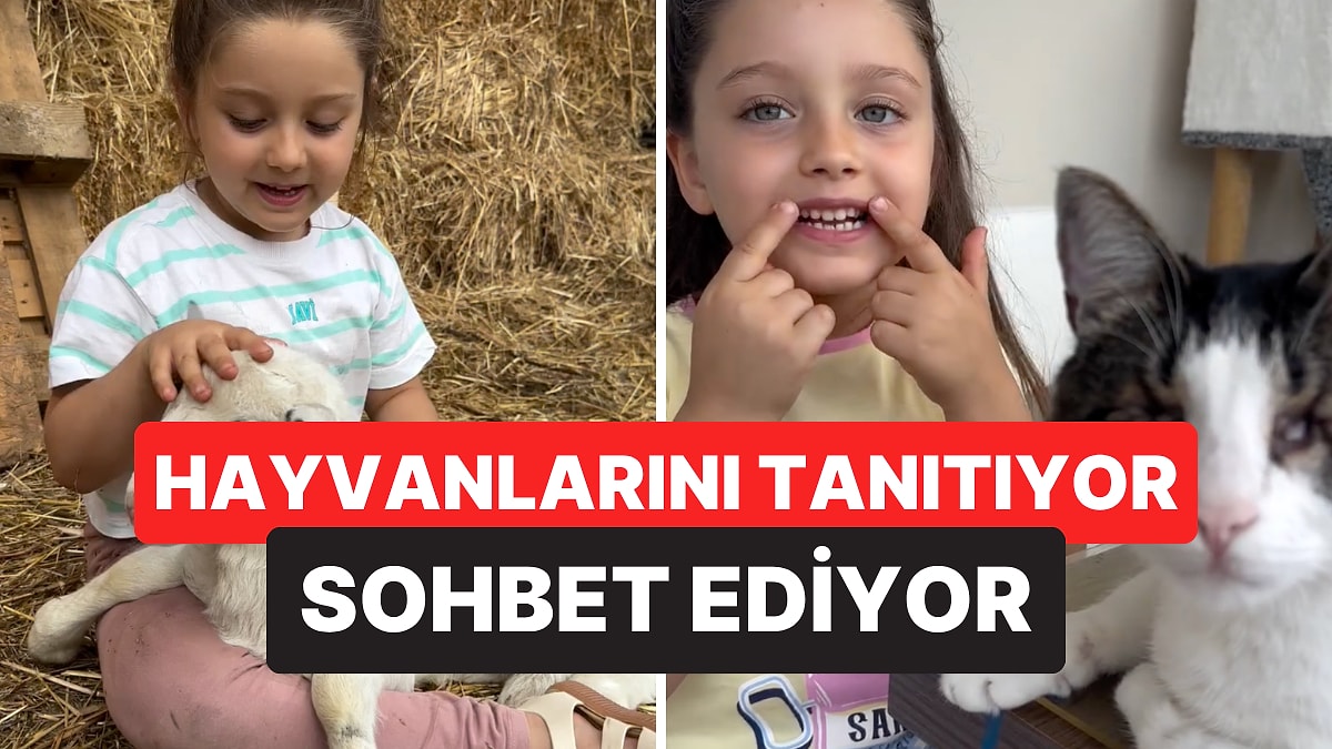 Hayvanlarını Tanıtan Minik Umay'ın Videoları İçinizi Isıtacak
