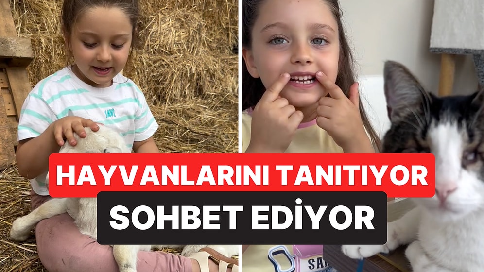 Hayvanlarını Tanıtan Minik Umay'ın Videoları İçinizi Isıtacak