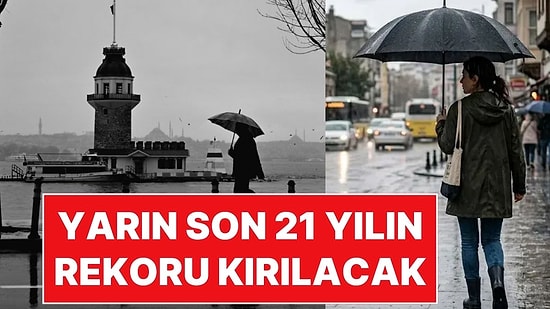 İstanbul'a Tarihi Uyarı: Sıcaklıklar 10 Derece Birden Düşecek, Cumartesi Günü Son 21 Yılın Rekoru Kırılacak